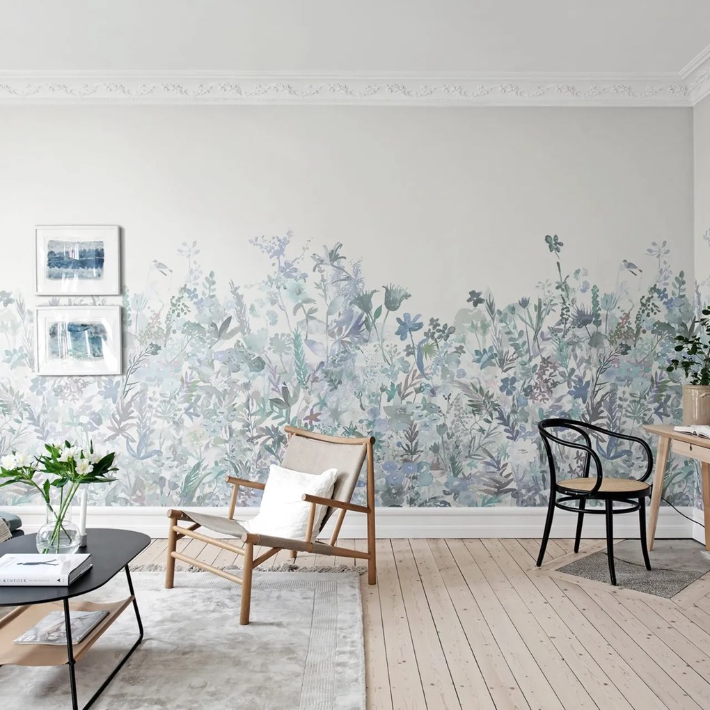 Fototapet, May Meadow, Soft Blue, Rebel Walls