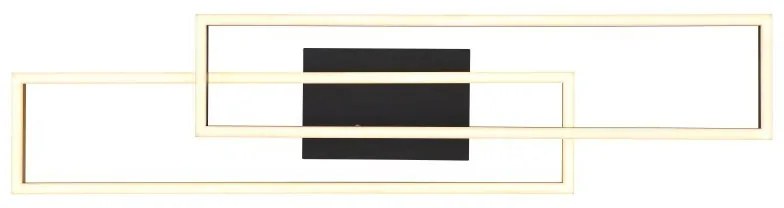 Plafoniera LED moderna DAKARI negru/auriu