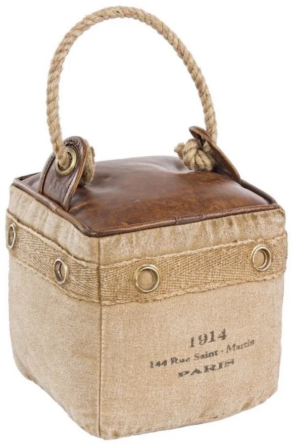 Opritor usa SANPARK, piele, maro, 19x19x19cm