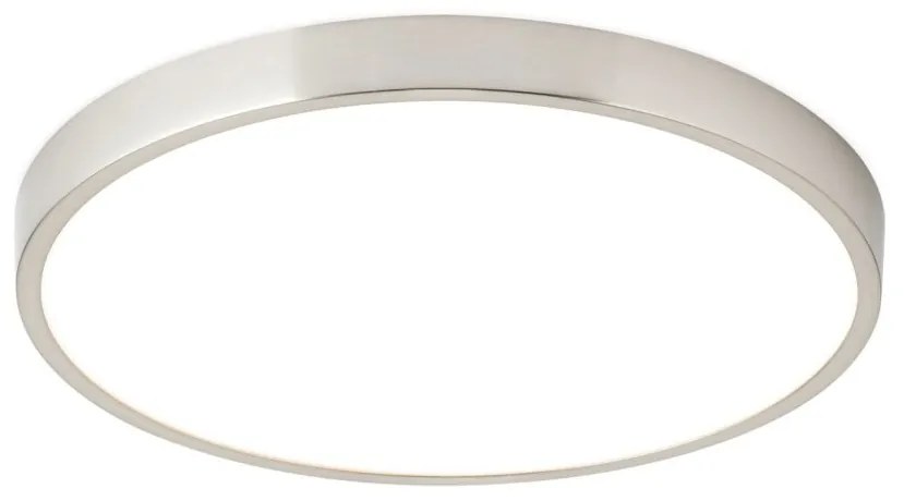 Plafoniera LED design slim BULLY D-28cm crom satin