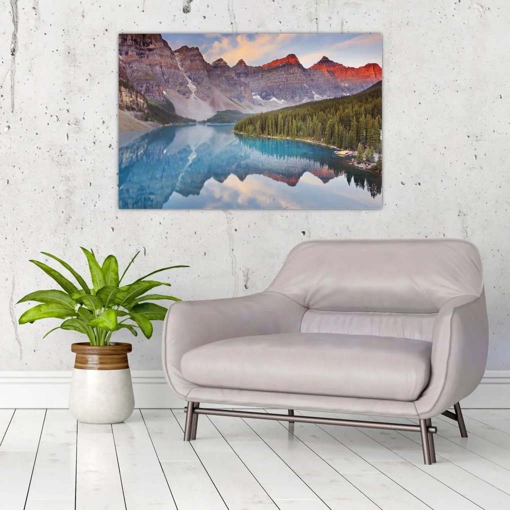 Tablou - Peisaj montan din Canada (90x60 cm)