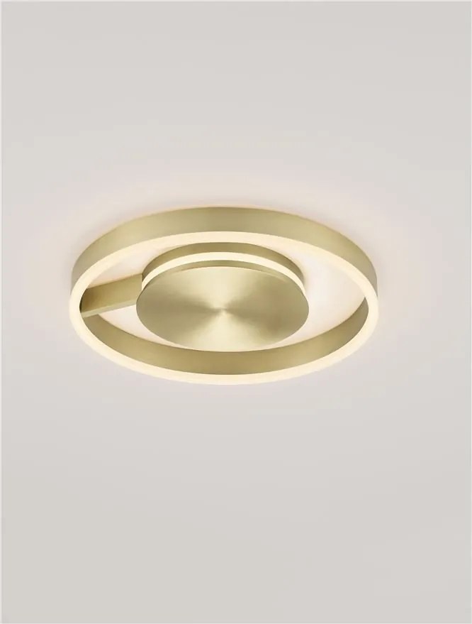 Lustra circulara aluminiu bronze LED CCT SIENA 40cm