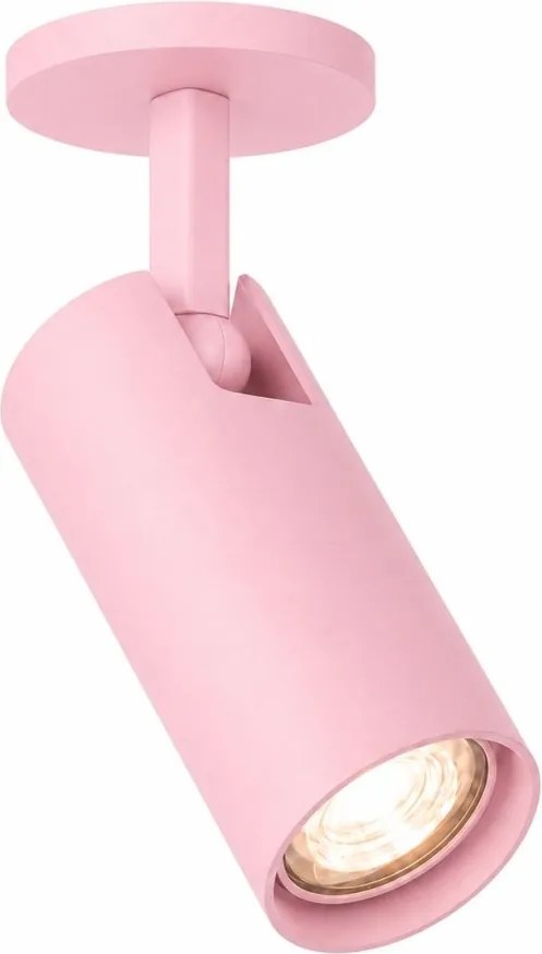 Spot incastrat directionabil cu bec GU10 Linca roz pastel