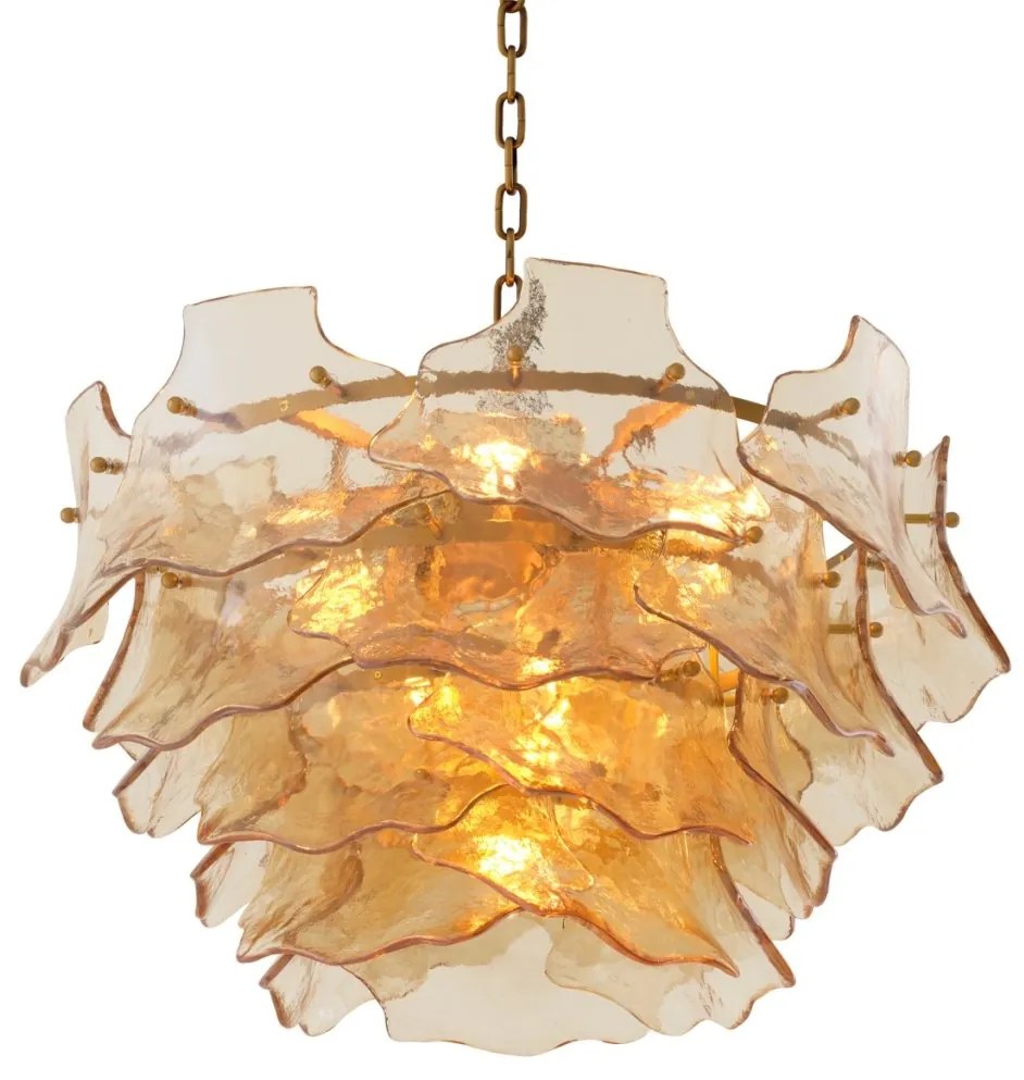 Candelabru LUX sticla champagne, Clarendon alama antic