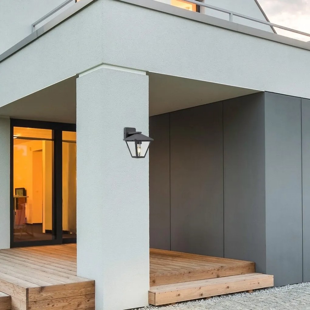 Aplica pentru iluminat exterior design modern IP44 Paravento negru