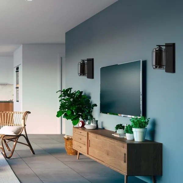 Lampă de perete JONERA 1xE27/40W/230V negru