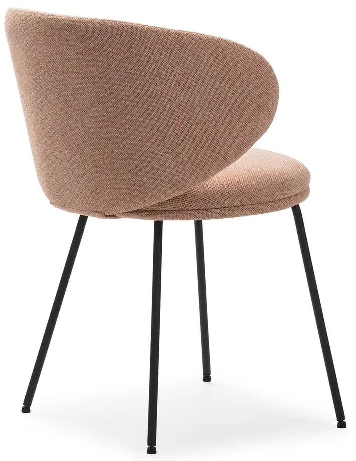 Set de scaune de sufragerie roz deschis 2 buc. tapițat Rush – Marckeric