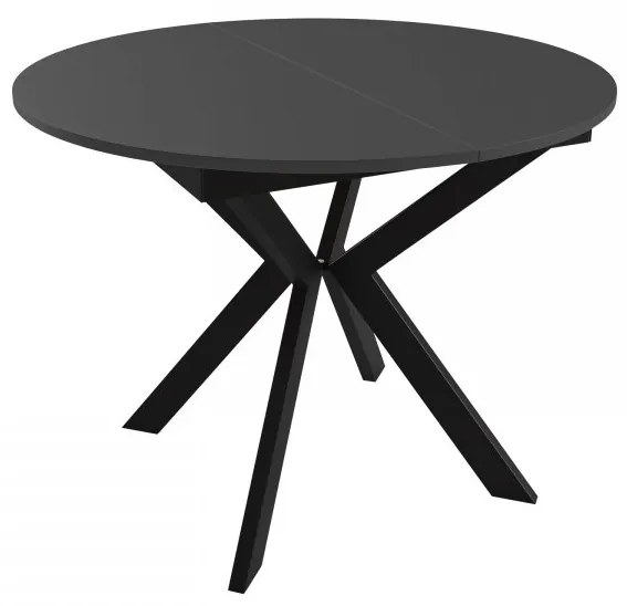 Masă sufragerie extensibilă Ulnasia 100 (Negru + Negru molet) (pentru 2-4 persoane). 1105410
