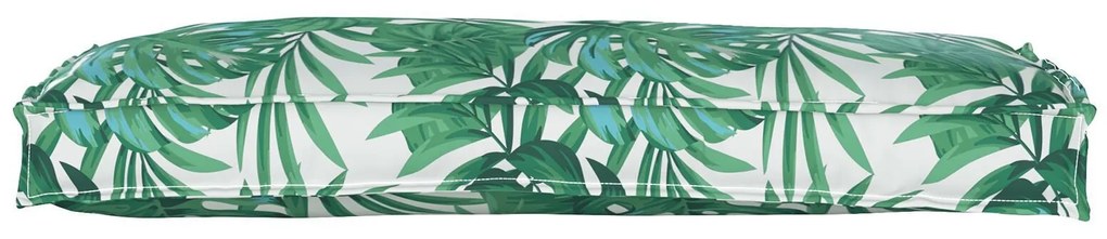 vidaXL Perna pentru palet pentru bancă cu model floral, 100 x 40 x 8 cm, din stofă Oxford.