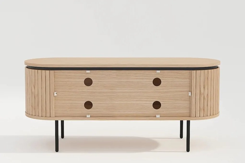 Comoda TV cu furnir de stejar ATELIER 120cm