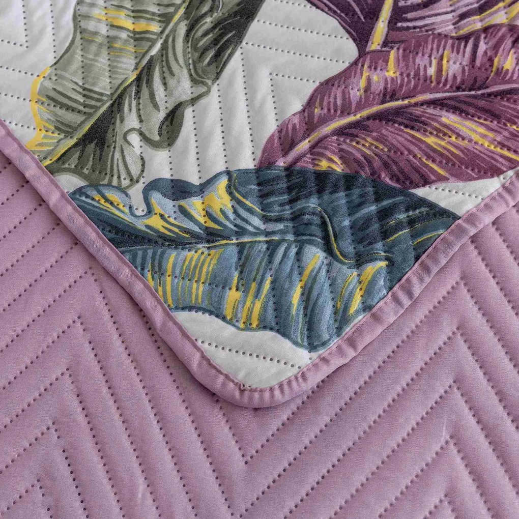 Cuvertura de pat TROPIC alb / roz Dimensiune: 220 x 240 cm