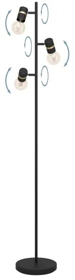 Lampadar LURONE 3xE27/10W/230V Eglo 900179
