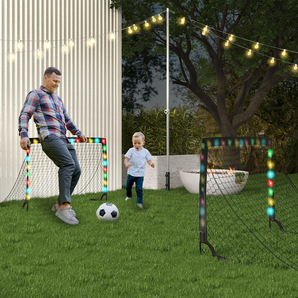 SPORTNOW Poarta de Fotbal cu Iluminare LED pentru Copii