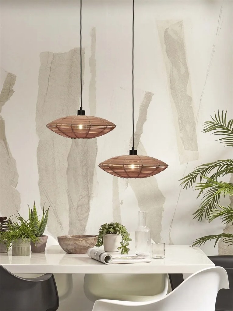Lustra/Pendul eco din ratan Tanami disc S, nat