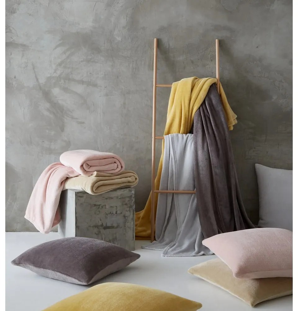 Pătură gri deschis din micropluș/cocolino 130x170 cm Raschel Velvet – Catherine Lansfield