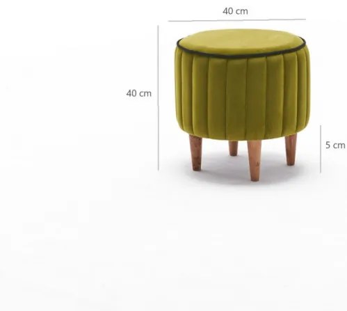 Taburet Lindy Puf, Verde