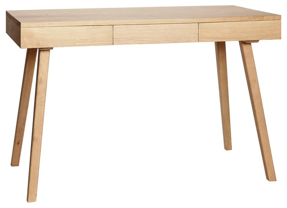 Birou cu aspect de lemn de stejar 57x120 cm Tripple – Hübsch