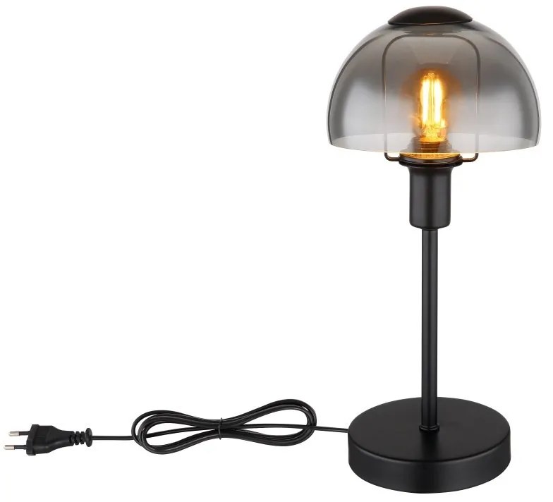 Veioza, lampa de masa KOKKINI negru, fumuriu