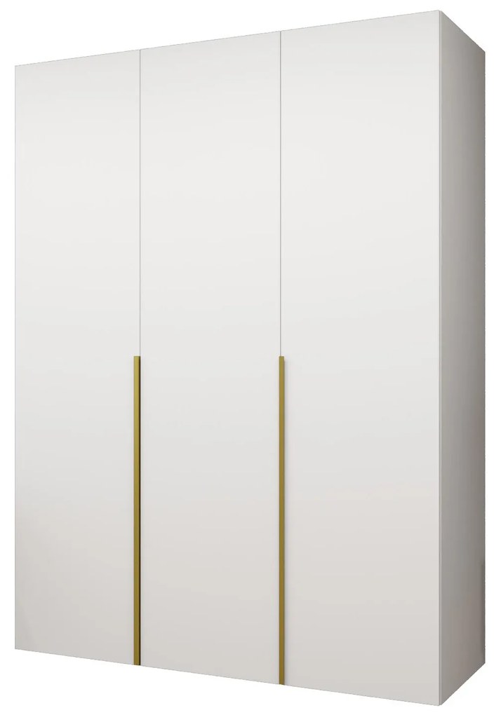 Dulap de haine 150 cm Alice 1 (alb + Auriu). 1126106