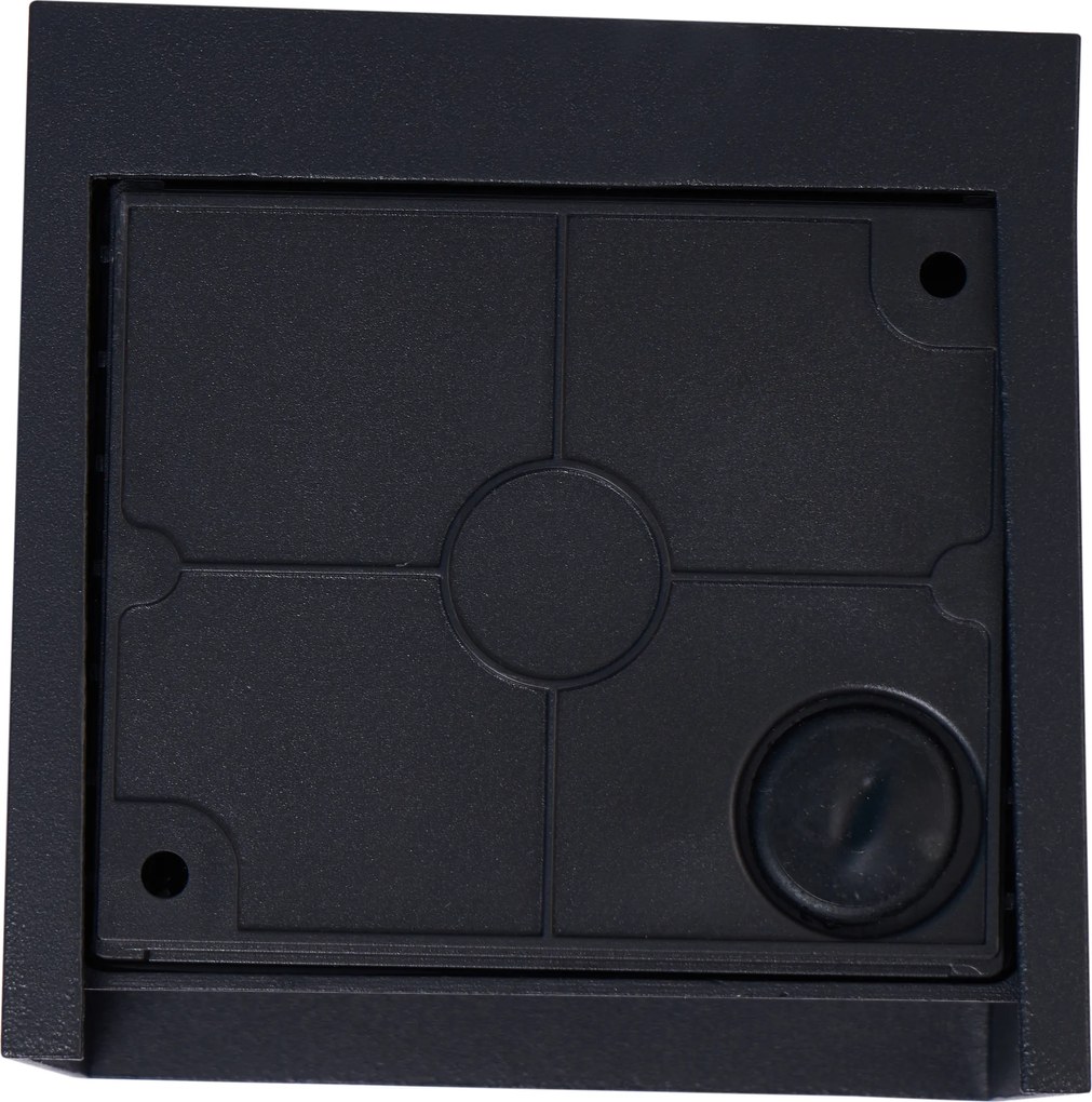 Lampă de perete modernă neagră cu LED inclus IP44 - Edwin Quadro