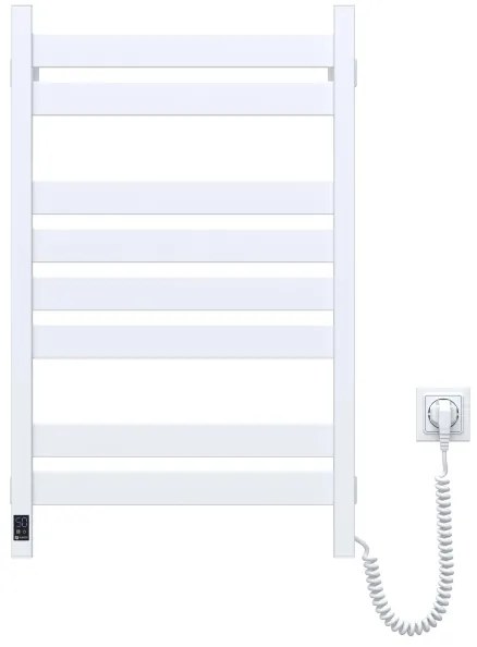 Radiator de baie tip scară cu termostat LARGO 432W/230V 80,6 cm IP44 alb, pe partea dreaptă