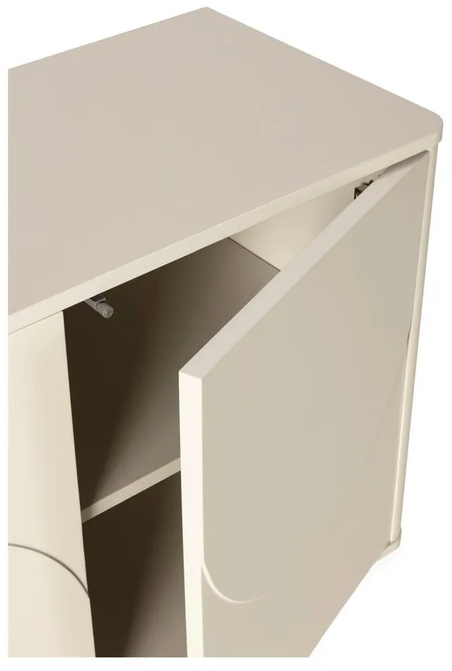 Comodă crem 180x75x40 cm Solei – MOME