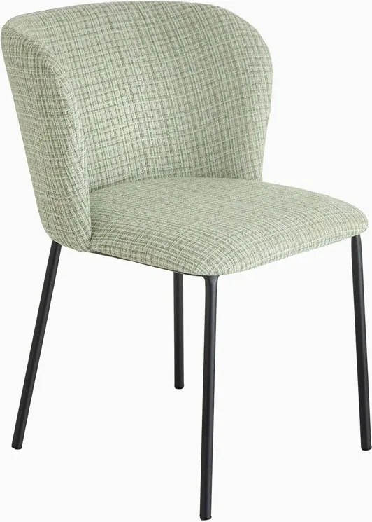 Set 2 scaune stil retro cu tesatura in carouri LYON verde-roz