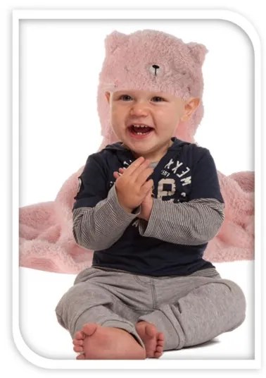 Patura pentru copii Pink Cat 70x100 cm