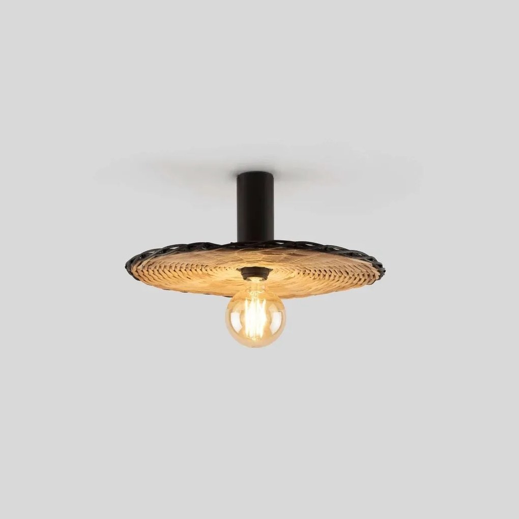Aplica de perete/tavan design natural din ratan COSTAS 40cm