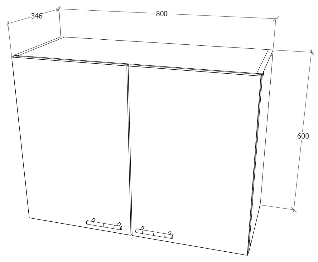 Corp Superior Toro, Stejar Sonoma, 80 x 35 x 60 cm