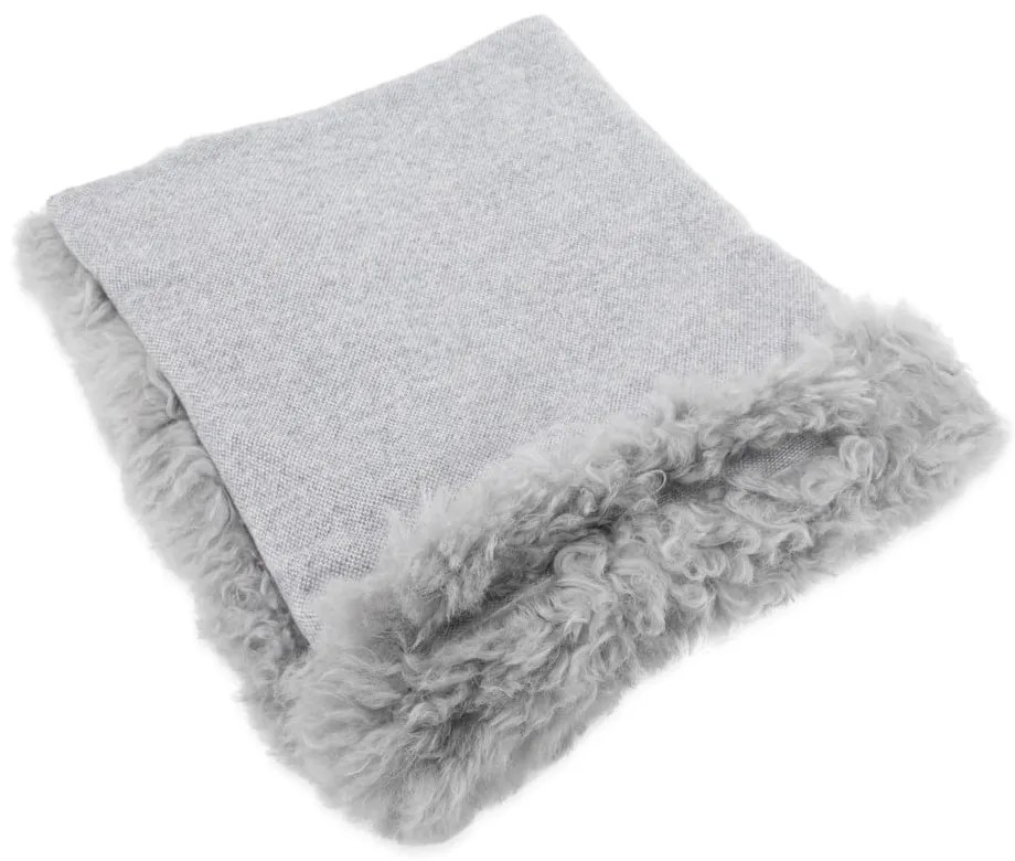 Pătură din lână/din blană naturală 140x180 cm – Native Natural