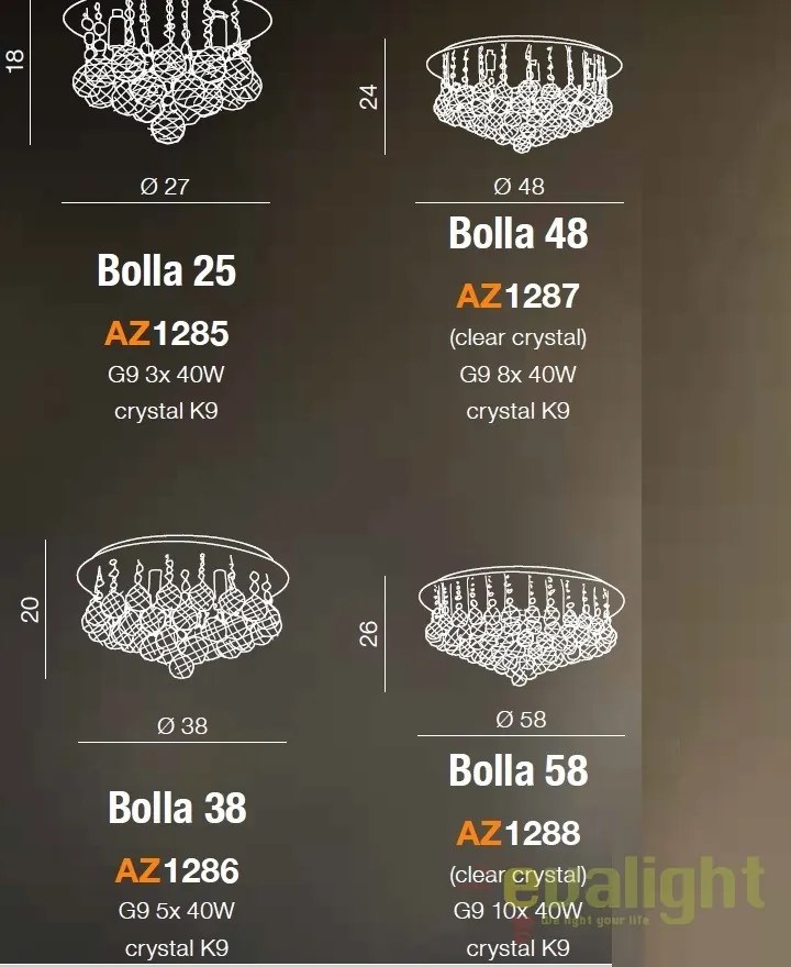 Lustra design elegant BOLLA 25