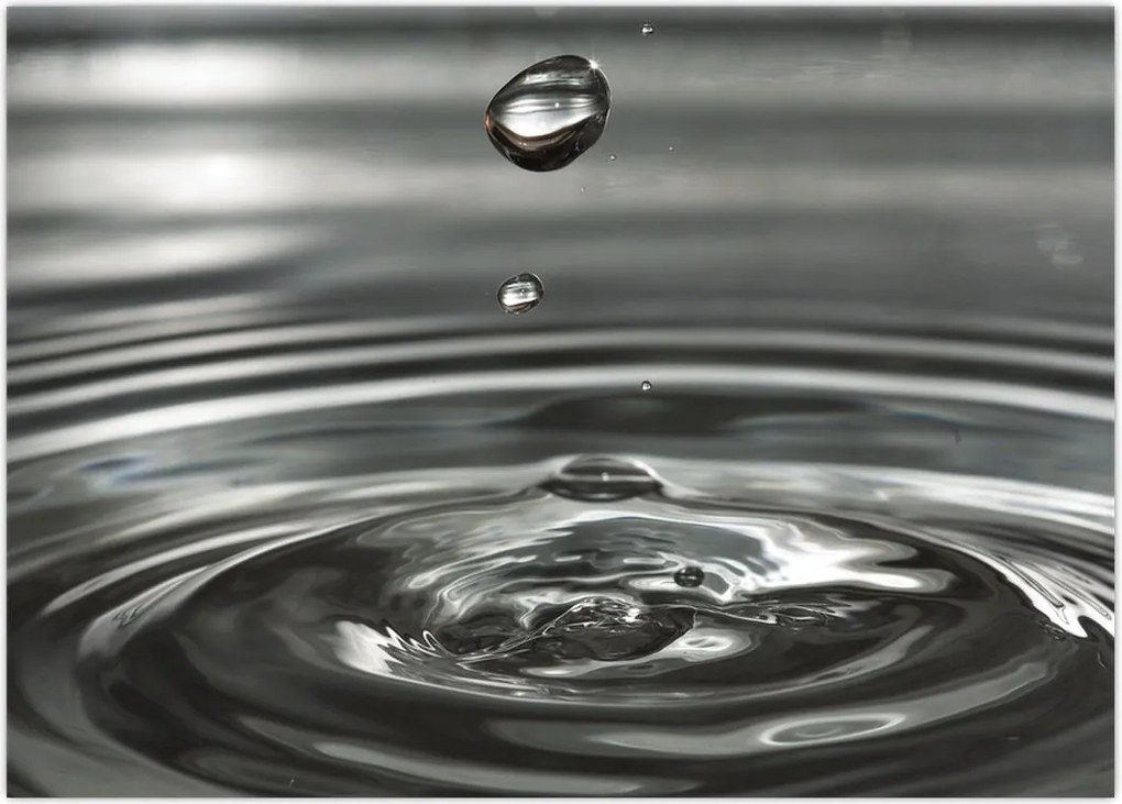 Tablou - Picături de apă (70x50 cm)