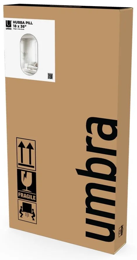 Oglindă de perete 46x91 cm Hubba – Umbra