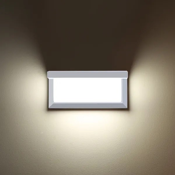 Brilagi BRICKY - Aplică LED RGBW de perete pentru exterior, 1xE27/9W/230V, albă, IP54