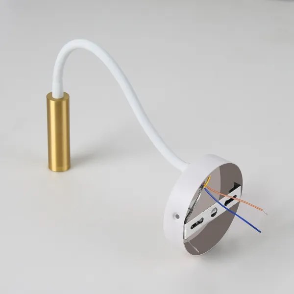 Lampă flexibilă dimabilă de perete Brilagi MAYA 1xG9/4W/230V alb/auriu