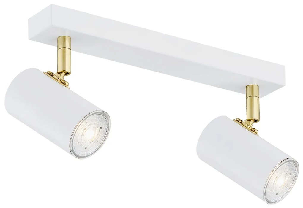 Plafoniera cu 2 spoturi design minimalist LAGOS alba