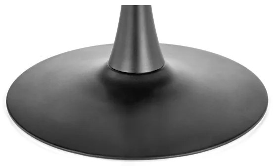 Masă de dining CARMELO, 75 x 100 cm, negru/maro