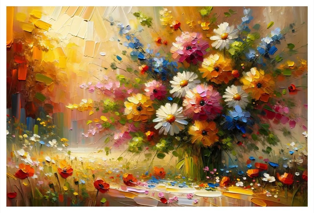 Tablou buchet multicolor