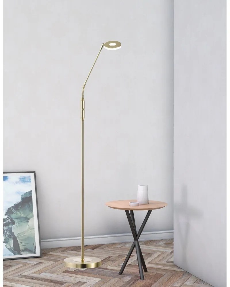 Lampadar auriu LED cu intensitate reglabilă (înălțime 150 cm) Dent – Fischer &amp; Honsel