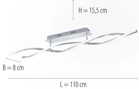 Lustră LED aplicată dimabilă POLINA 2xLED/10,2W/230V Paul Neuhaus 9143-55