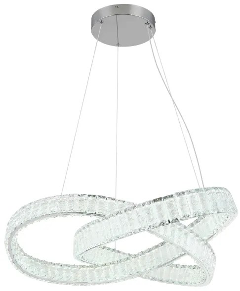 Lustră LED dimabilă pe cablu Globo 67162-110CCT MUCKY 110W/230V d. 78 cm + telecomandă