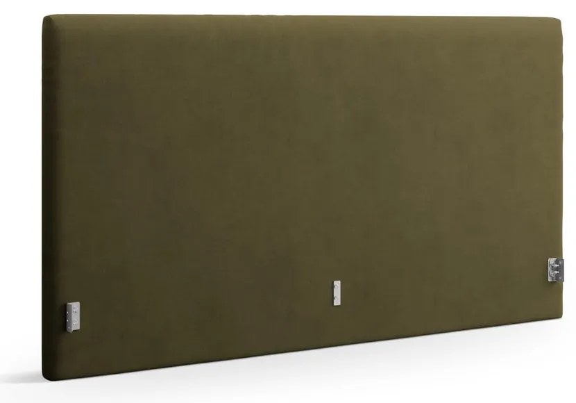 Tăblie de pat verde tapițată 150,5x100 cm Remo – Micadoni