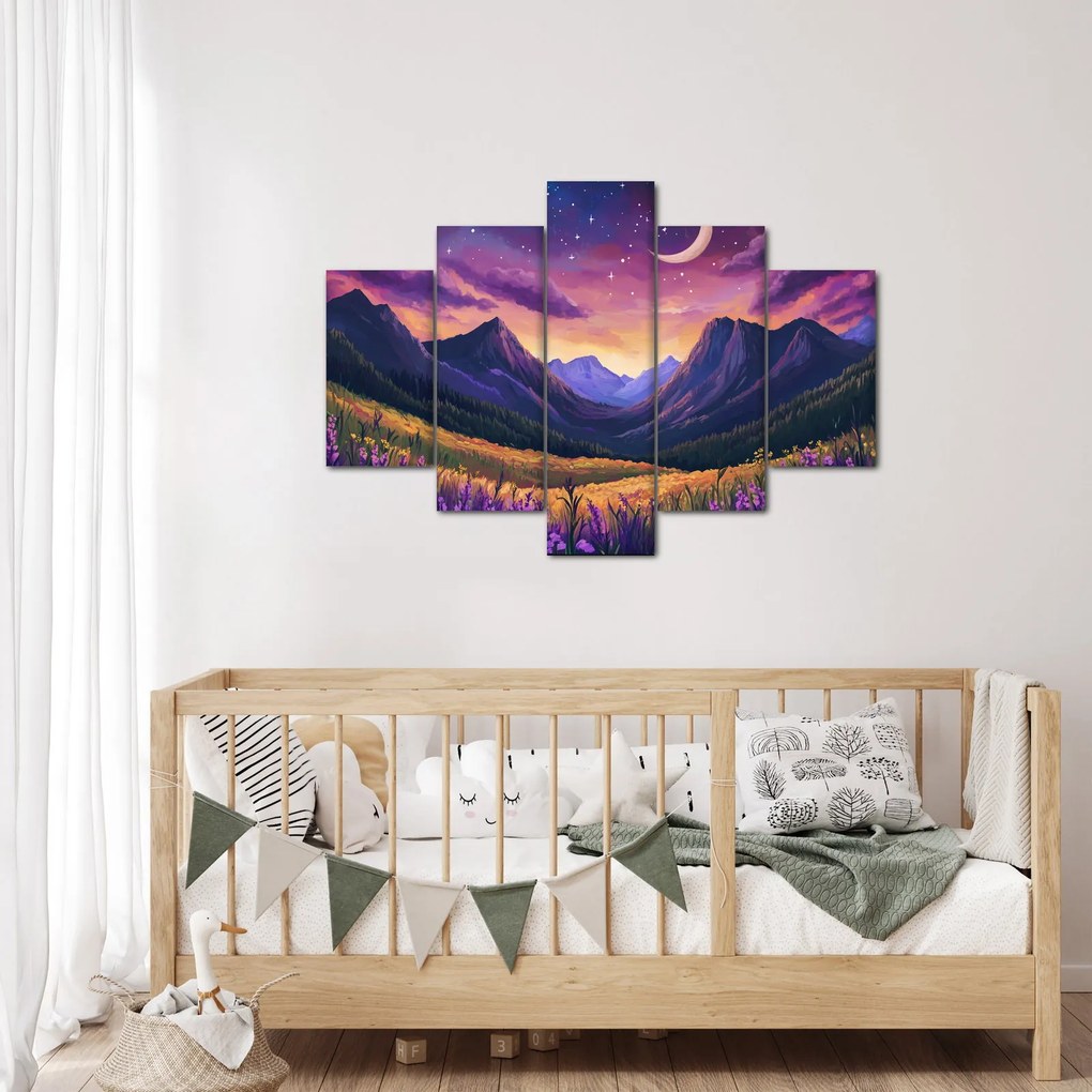 Tablou - Peisaj violet (150x105 cm)
