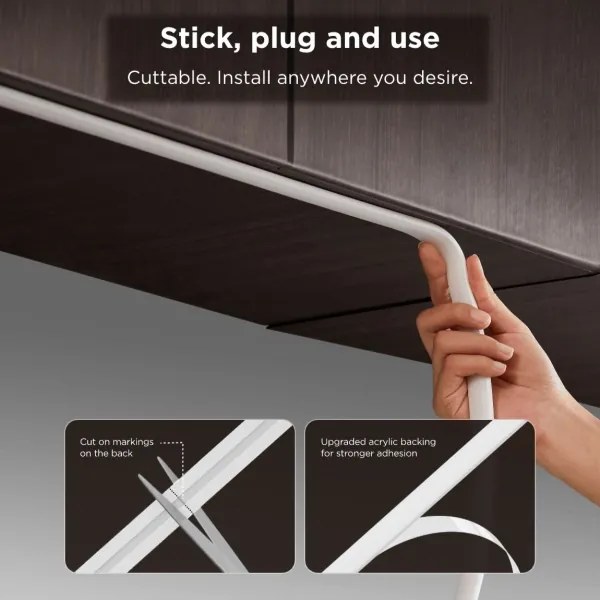 Bandă LED RGBWWIC dimabilă Govee COB 3780 diode 3m Wi-Fi Matter