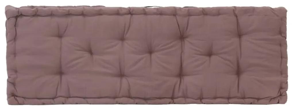 Perna podea canapea din paleti, gri taupe, 120x40x7 cm, bumbac 1, Gri taupe, 120 x 40 x 7 cm