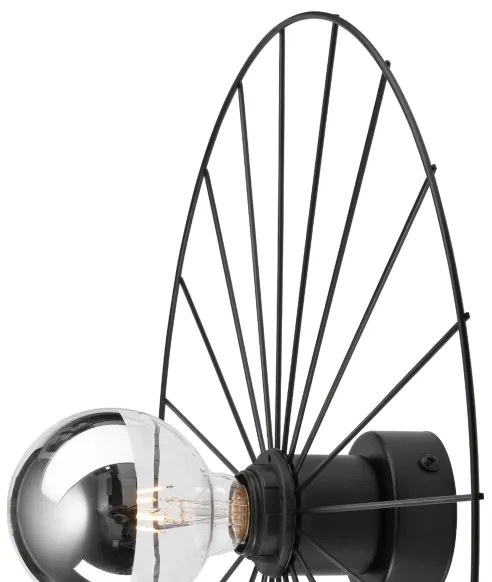 Aplică MONTANA 1xE27/15W/230V d. 45 cm negru