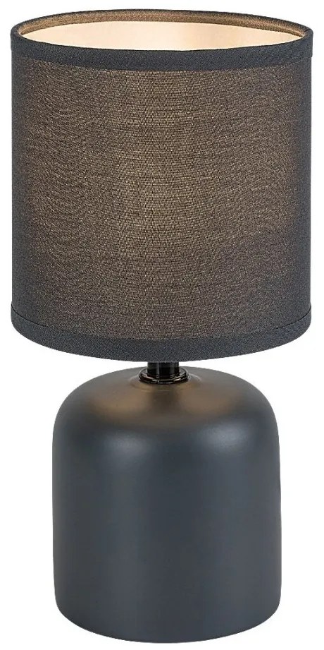 Lampa de masa ceramica si abajur albastru Daphni