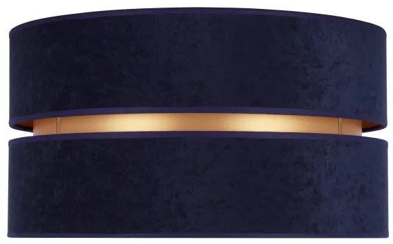 Plafonieră Duolla DUO 1xE27/15W/230V d. 40 cm albastru/auriu