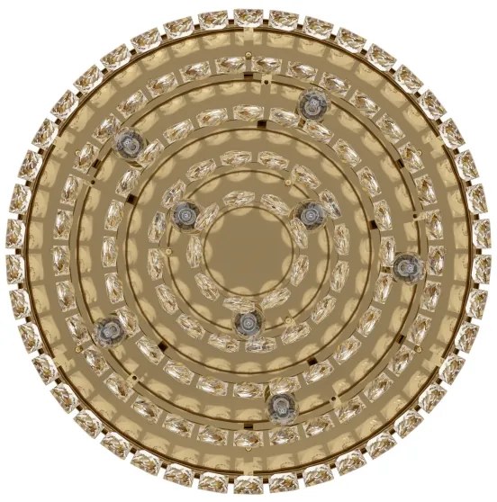 Plafonieră VALPARAISO 8xE14/40W/230V aurie Eglo 39457